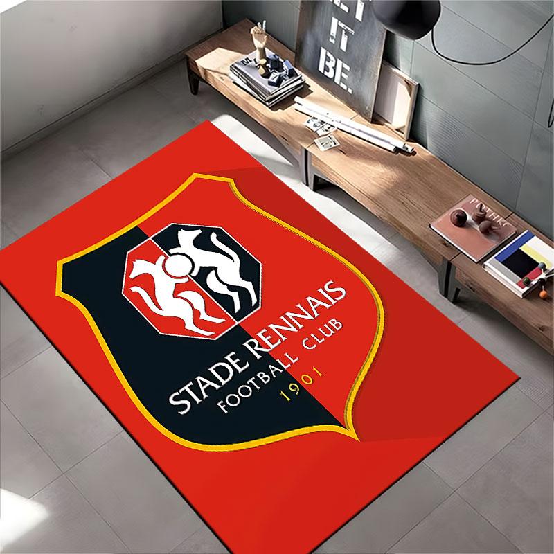 Stade Rennais Logo Carpet suitable as a non-slip mat for the living room or bedroom sofa