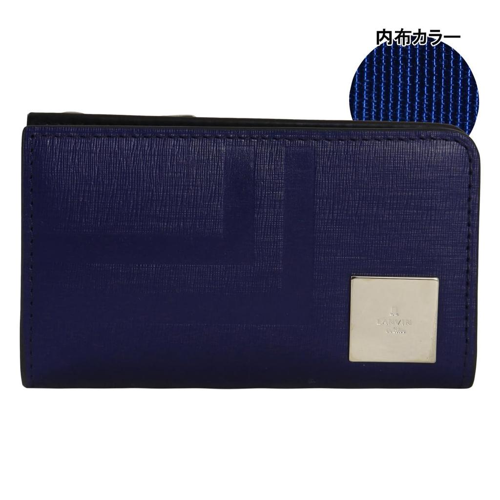 on Key Case Genuine Leather 4 Rows 521623 Fizz Coin Purse Coin Case Leather Cowhide Navy [Lanvin Blue] Men's [07]