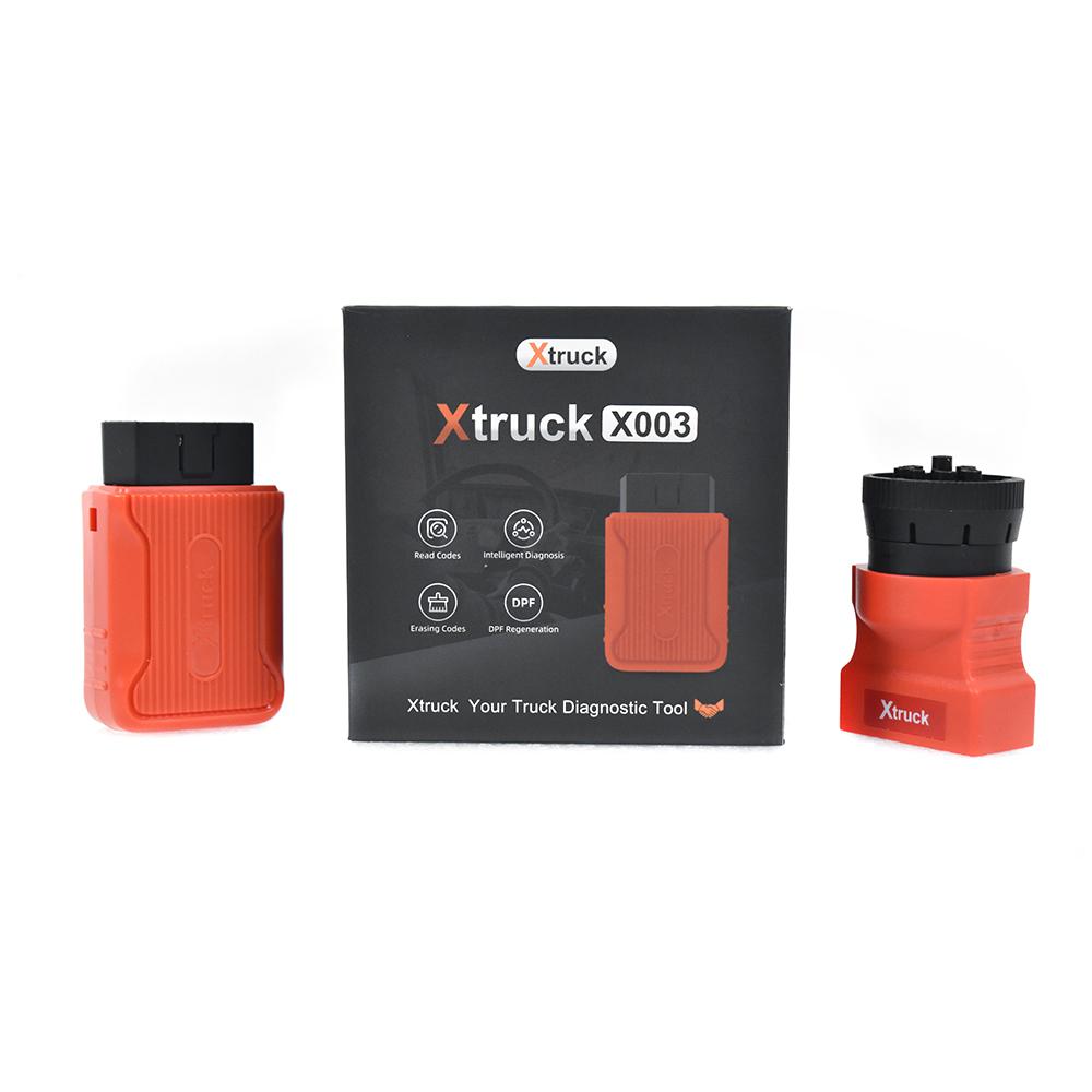 Xtruck X003 Schwerlast-LKW-OBD-Scanner mit 9- und 16-poliger Schnittstelle, Android/iOS-Kompatibilität für Volvo, Cummins und Scania