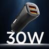 Spigen Essential Ev302 2-Port Car Charger 30W Black