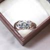 Moissanit Oval geschliffener Edelstein mit 925er Sterling Silber Ring für Herren #B306 JL375681959987