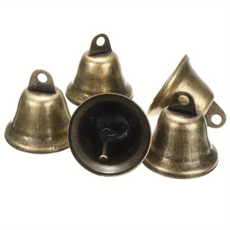 10Pcs 38mm Brass Christmas Decoration Jingle Bells Pet Pendants Hanging for Festival Party Making Wind Chimes Decorations