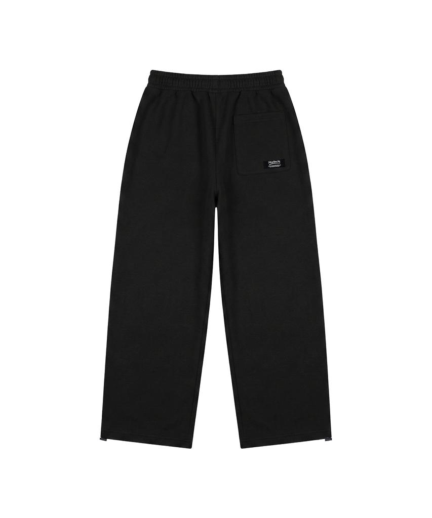 PHERMENON Oversized P Wide Sweatpants - Black