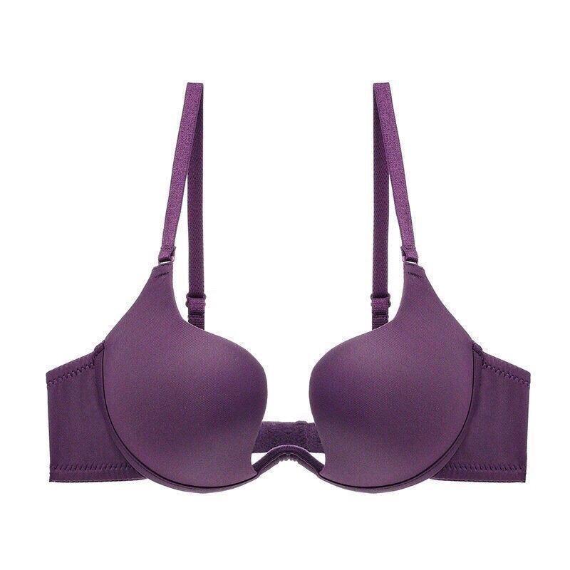 Invisible Open Back Deep V Push-Up Seamless Halter Bra for Wedding and Evening Gowns