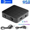 2-i-1 Bluetooth 5.0-adapter Trådlös ljudmottagare Sändare med 3,5 mm-jack AUX för PC Bilhögtalare