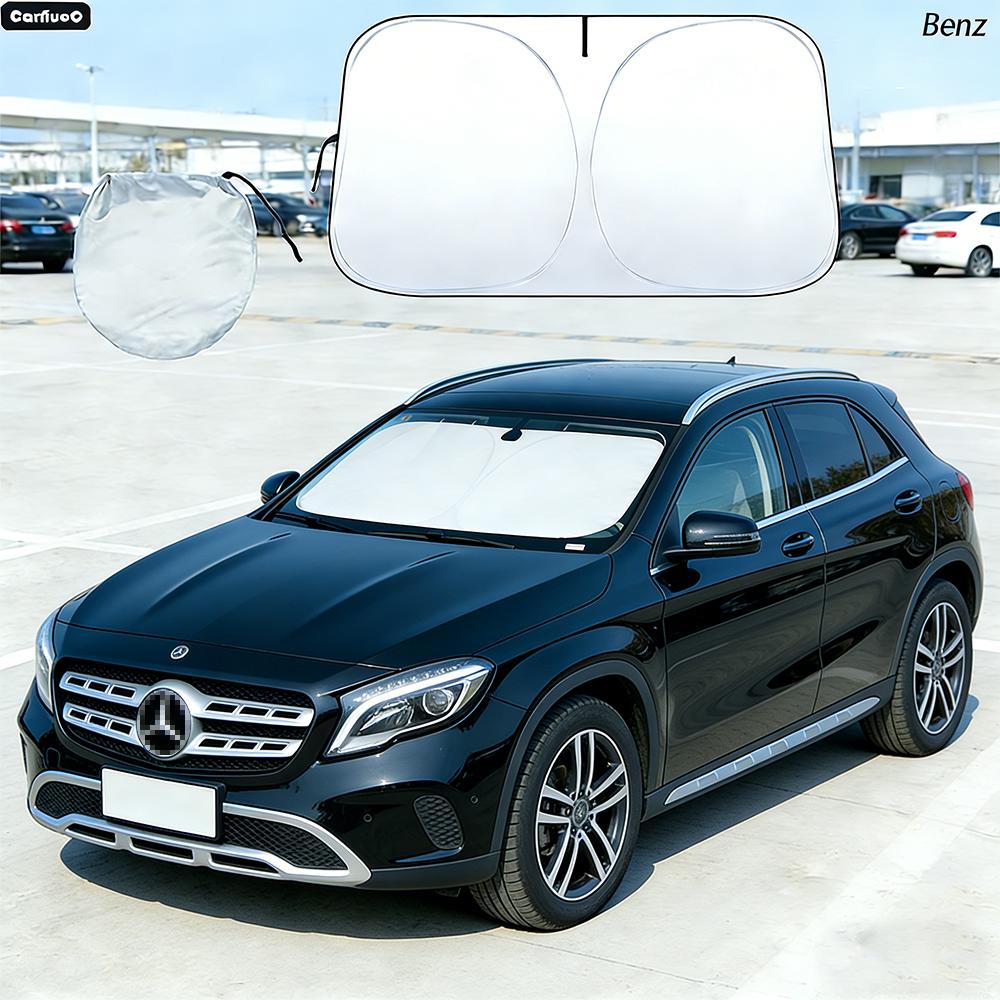 Car Windshield Sun Shade For Mercedes Benz GLA X156 H247 Sunshade Sun Visor Protector UV Heat Shield IL4