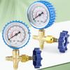 Pressure Gauge Suitable For R22 And R134a Air Conditioner Refrigerant Charging Valve Automobile Fluoride Meter Valve Refrigerant