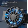 Phone Back Radiator Quiet with RGB Light  Heat Dissipation Strong Wind 3-speed Wind Adjustment Radiator Fan Phone Accessories
