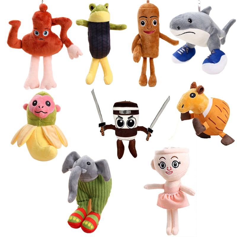 Car Beautiful Stickers Tralala Tralalero Plush Toy Keychains Tung Tung Sahur Stuffed Plushies Cute Kawaii Animes Italian Brainrot Cute Dolls Shark Figurine