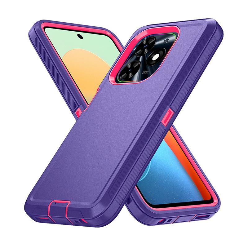 Rugged Magnetic Case for Tecno Spark 20 Pro | 360° Rotatable Stand + Anti-Slip TPU+PC | Shockproof Galaxy Cover