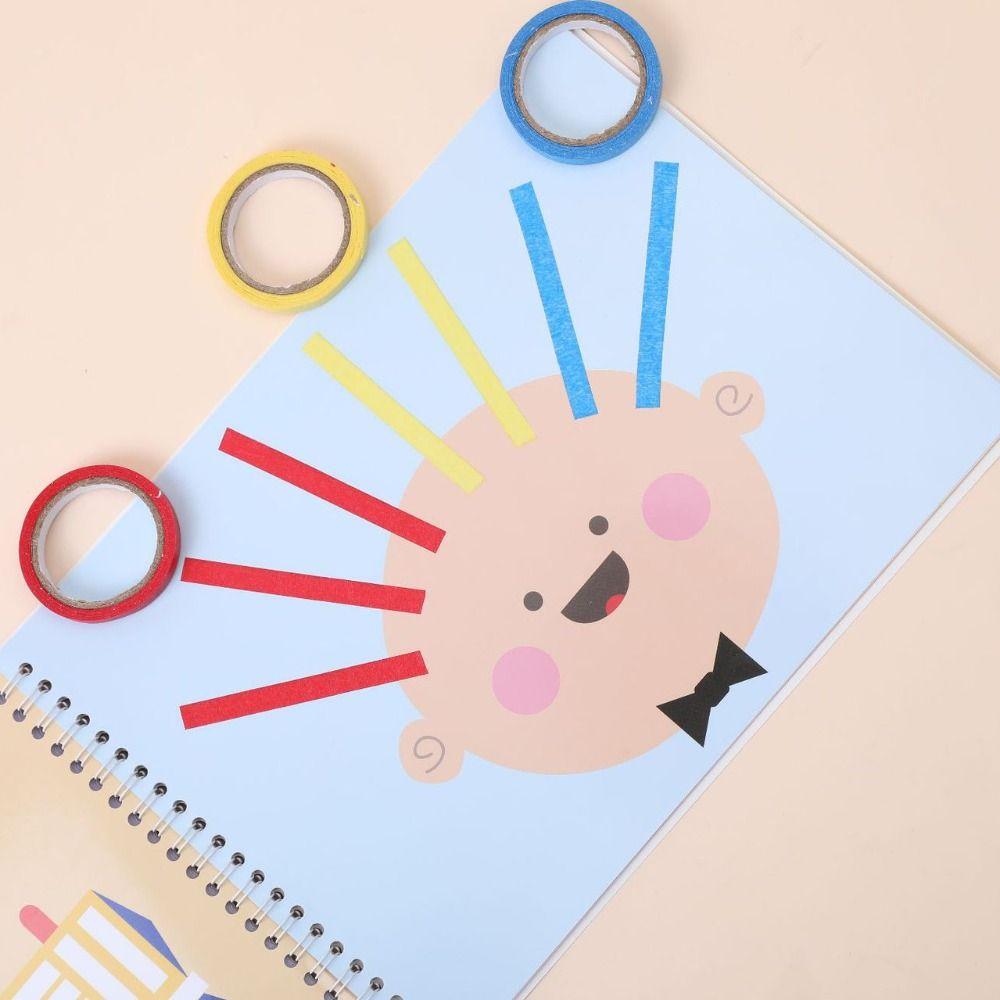 Handmade Material Cartoon DIY Set Educational Tape Coloring Toy  Creative Play