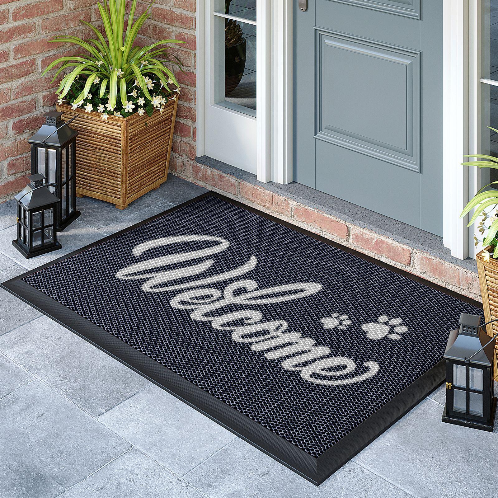 

Slow Rebound Nylon Door Mat - Dustproof Anti-Slip Outdoor Entrance Mat, Super Soft Comfort Foot Feel, Heavy Duty Welcome Mat 45x75cm