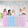 Tulle table skirt high-end gold-rimmed mesh wedding New Year's party decoration hotel supplies mesh table skirt table cover