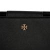 Tory Burch Emerson Logo Magnetic Closure Leather Bucket Bag Women Handbags Black 147938-001