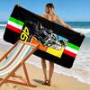 Rossi Force Print Plážová osuška, Velká měkká rychleschnoucí osuška na pláž, kempování, plavání