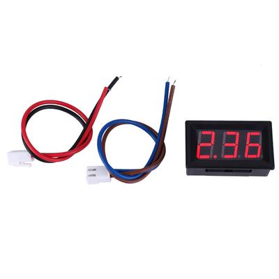 0.56 In Two Cable Digital DC Current Display Panel 010A Ammeter Red