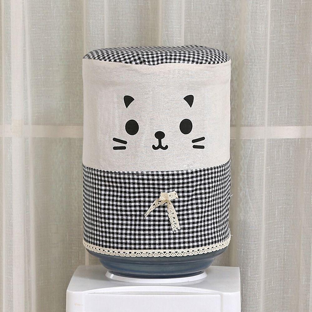 1Pcs Reusable Water Dispenser Cover Cat Pattern Barrel Dust Cover New Bucket Sleeve