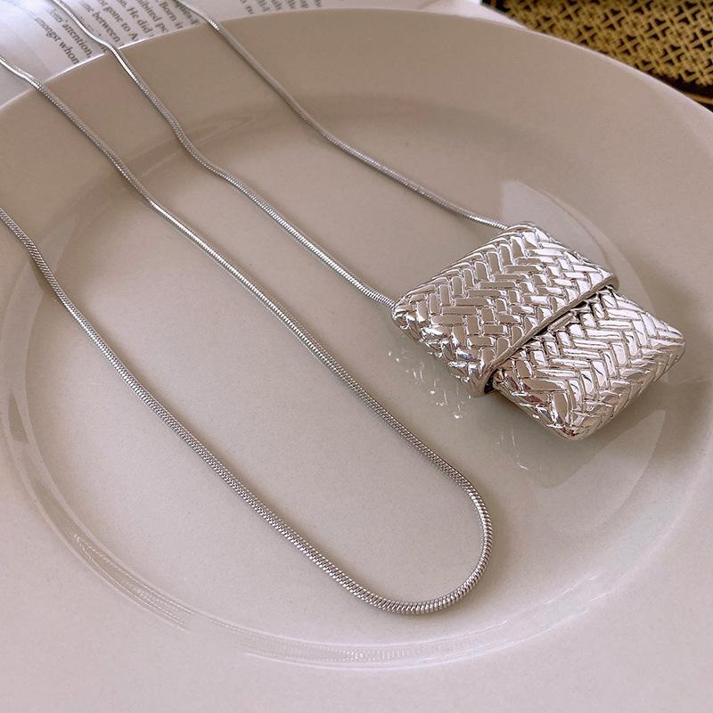 

Кожаный кошелек-подвеска для монет и наушников: Высококлассная, универсальная цепочка-свитер, модная бижутерия