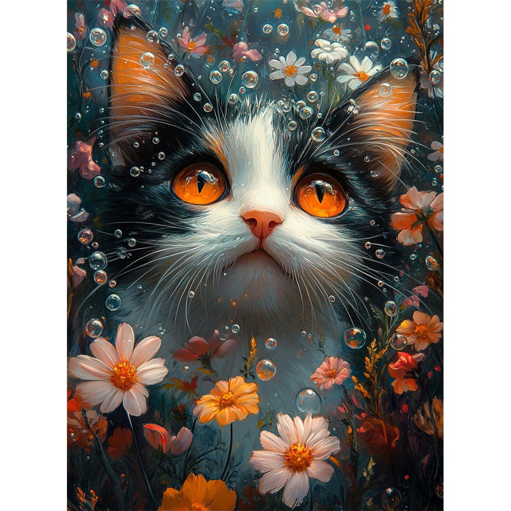 5D Diamond Painting Set Cats Animals Diamond Rhinestones Paintings Diy Crystal Gift Full Square Round Drill Home Decor