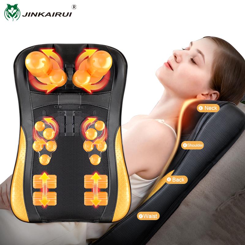 

Upgrade Back Massager Shiatsu Neck Massage Pillow Electric Cushion Deep with Heat Tissue Kneading for Shoulder Pain Relief AU