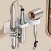 3 in 1 Hair Dryer Holder Aluminum Hair Straightener Holder Curling Iron Shelf  Toilet