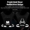 Motorcycle Riding Bike Cycling Reflective Vest High Visibility Running Vest With PhoneHolder Water