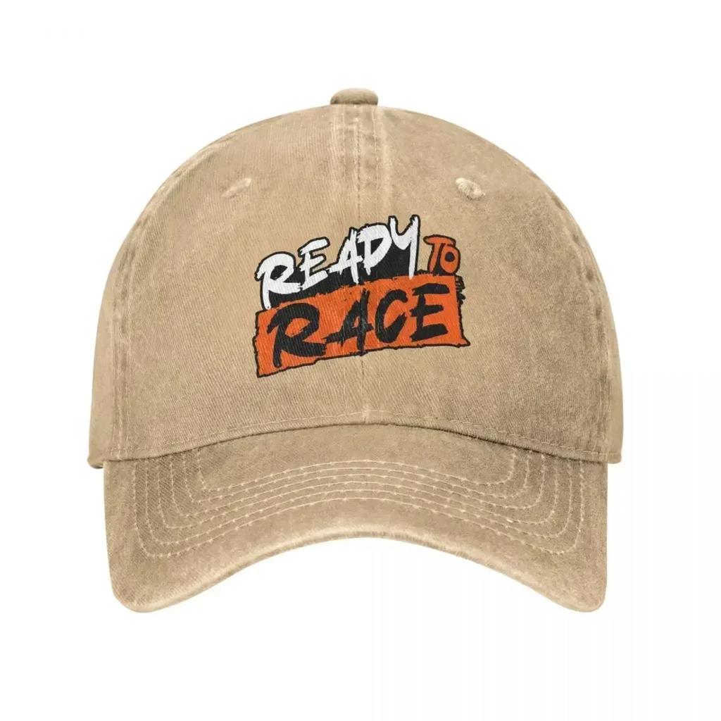 Ready To Race Unisex Baseball Caps Distressed Washed Hats  Casual Outdoor Summer Snapback