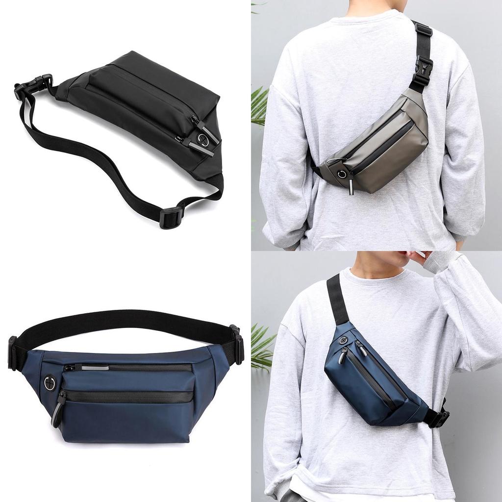 Oxford Cloth Waterproof Running Belt Fanny Pack With Multi-compartment Design And Adjustable Strap
