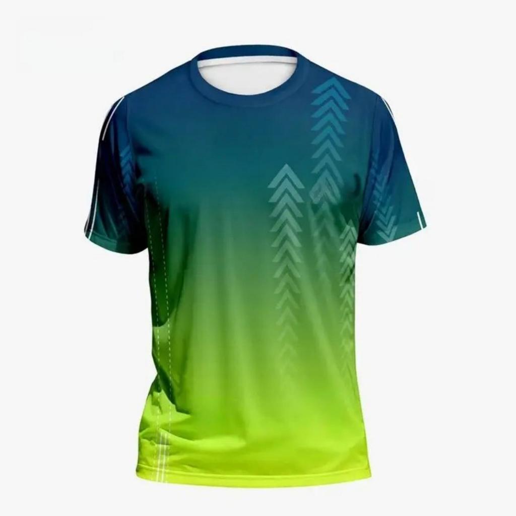 New men's sports T-shirt, quick-dry 3D short sleeves, for outdoor training, basketball practice, and running