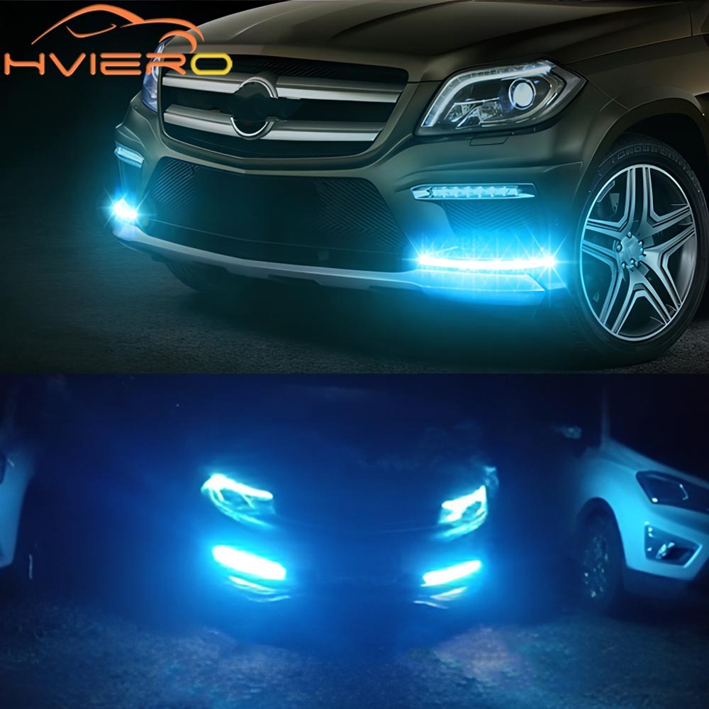 1pcs Waterproof Multi Colors DRL Light Cars Autos Decorative Flexible Daytime Running 6LED Car Driving Strip Styling Headlights