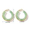 Advanced Sense Hoop Ear Buckle Exaggeration Ear Needle Dangle Earrings Hoop Earrings  Gifts