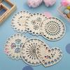 6Pcs Wood Thread Organizers Box for Crosses Stitching Embroidery and Handcraft Storage Solution