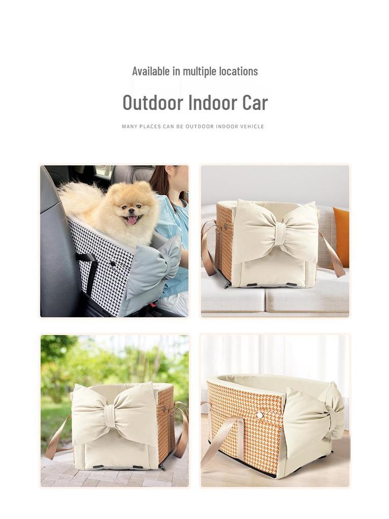 BLOBLO Pet Travel Console Nest for Dogs and Cats - Safe Universal Car Seat