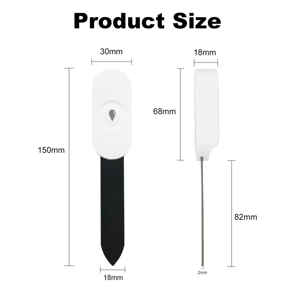Tuya Smart Zigbee Soil Moisture Sensor Temperature Humidity Soil Tester Moisture Real Time Monitor Support Z2M in Home Assistant