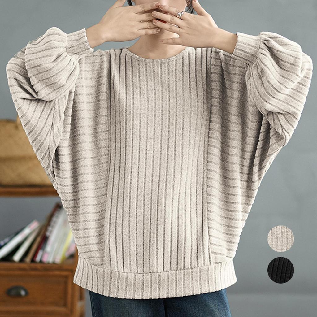 Long Sleeve Crew Dolman Solid Loose Winter [MSFQSNB] Women's T-Shirt, Neck, Warm, Sleeves, Casual, Color, Versatile, Fit, Slimming, Durable, Stretchy,