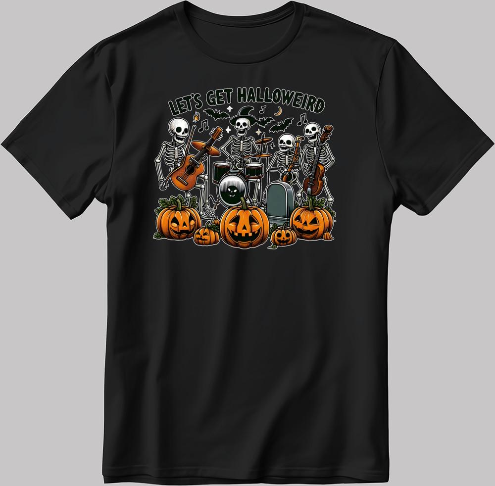 

Lets Get Halloweird Short Sleeve White-Black Men s / Women s T Shirt V070 3XL