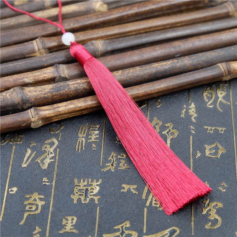 Make Sachet Fringed Ears Long 12Cm Ice Silk Hanging Ears Diy Fan Pendant Hanfu Fringed Accessories Pendant Antique Ears