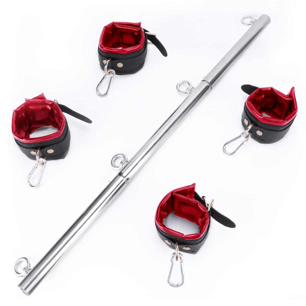 Ninonly SM Goods Steel Restraint Leg Leg and Hand SM SM Breaks Japanese Instruction Manual Included Set, Rods, Handcuffs, Cuffs, Restraints, Cosplay,