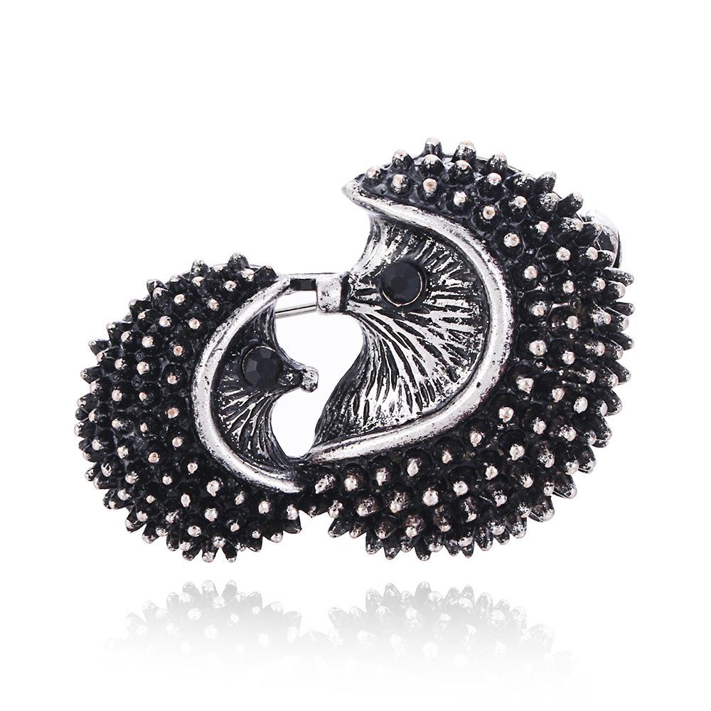 SKEDS Luxury Crystal Animal Rabbit Dog Brooches For Women Men Enamel Fashion Accessories Women's Men's Buckle Badges Brooch Pin