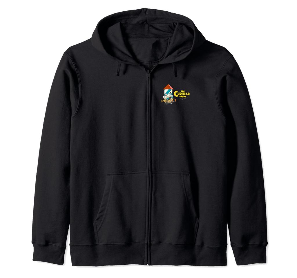 Cuphead Show! Cuphead and Mugman Rocket Tee Zip Hoodie