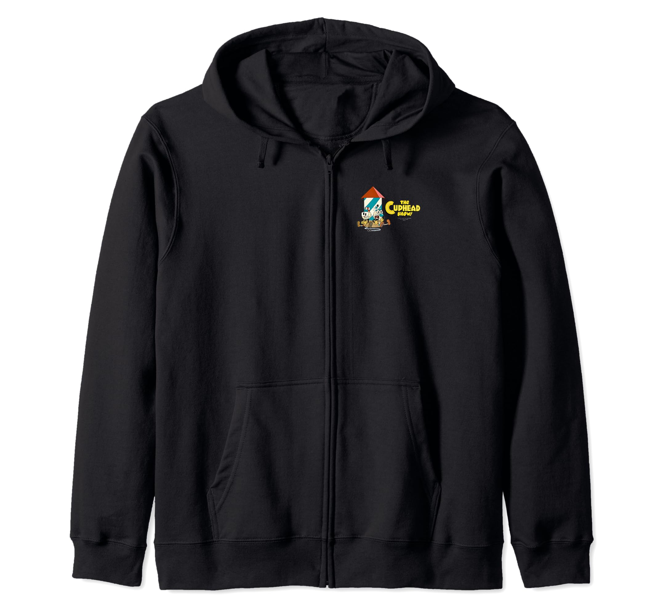 Cuphead Show! Cuphead and Mugman Rocket Tee Zip Hoodie