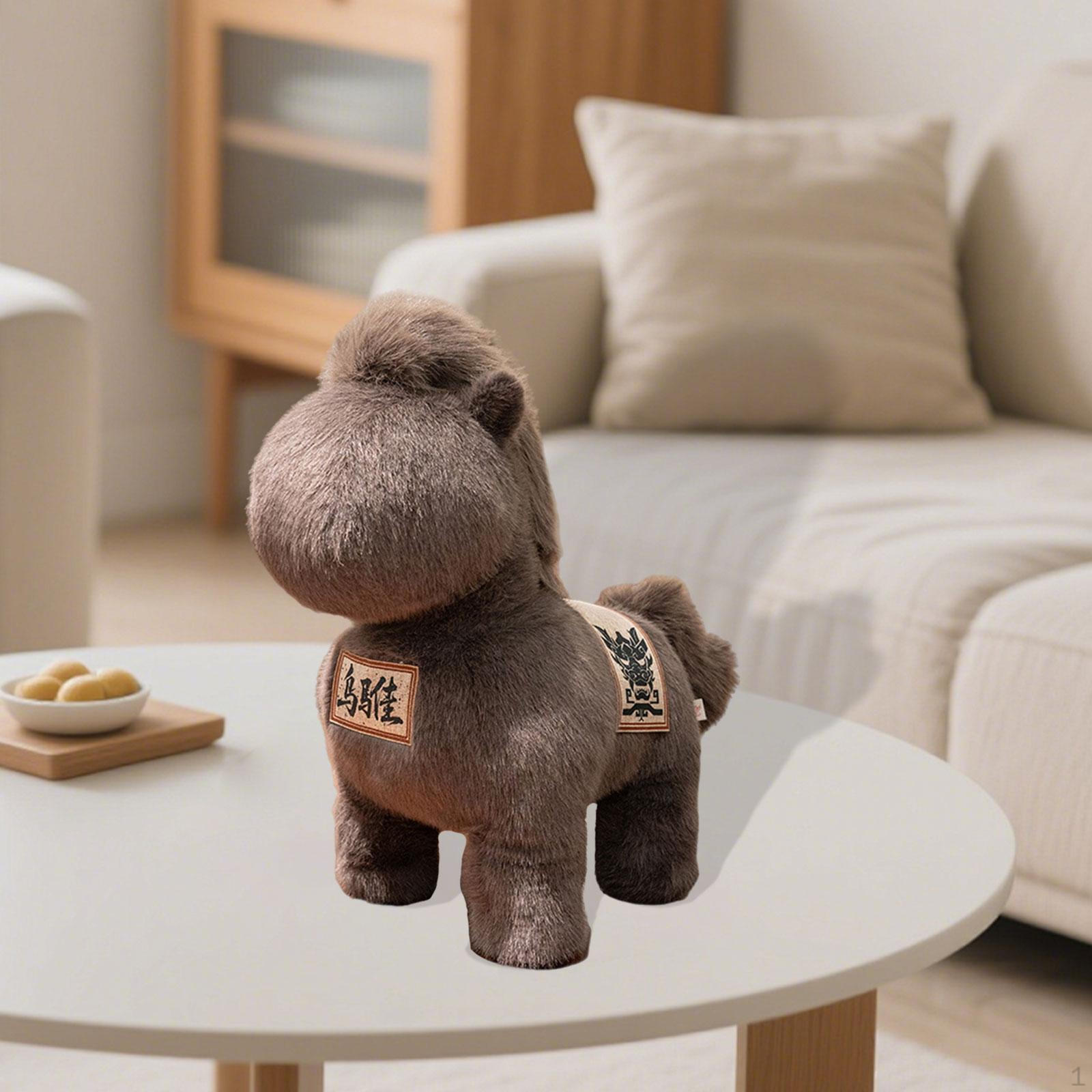 

Horse As Decoration for The Chinese Year – Soft Stuffed Animal Babies, Boys And Girls коричневий