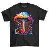 Giant Mushroom Paint Drip Design Funny And Trippy T Shirt To S