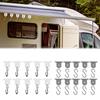 10 Pcs Camping Awning Hooks Outdoor Camper Hanging Accessories Rv Party Light Hangers for Camping Tent Indoor Outdoor Decor