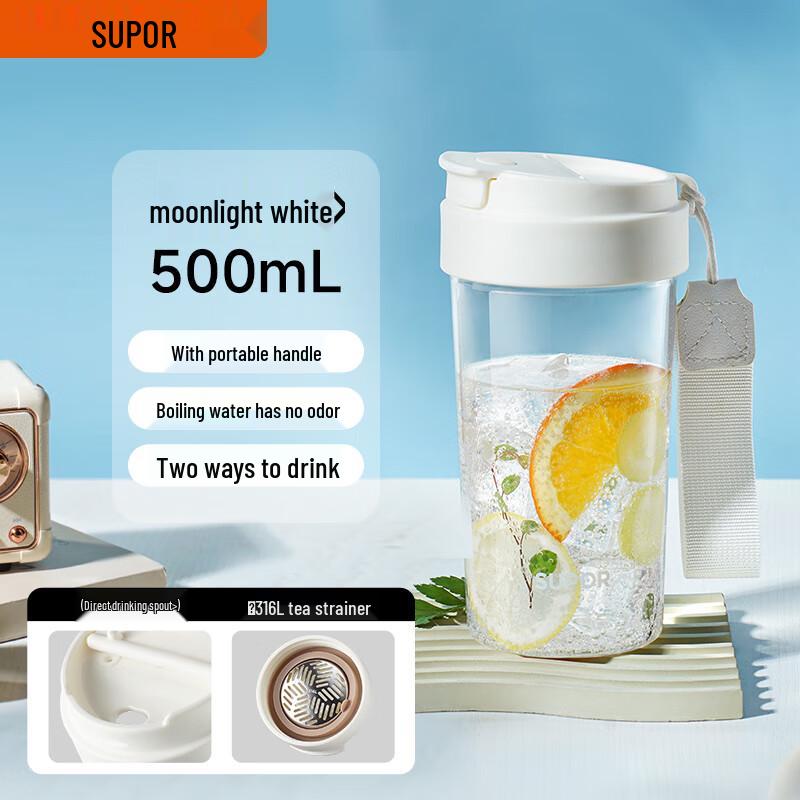 SUPOR Portable Large Capacity Plastic Water Bottle