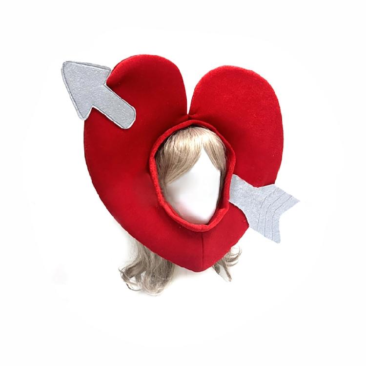 Fun Cupids Love Heart Hat Adult Valentines Party Dressingup Caps Costume Headgear