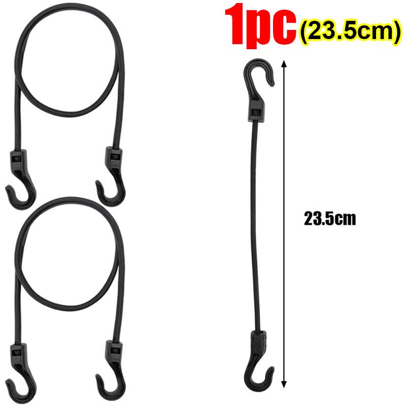 32cm Cycling Luggage Binding Ropes Camping Accessories Strechable Bungee Cord Elastic Rubber Rope 20-1pcs with Hook Versatile