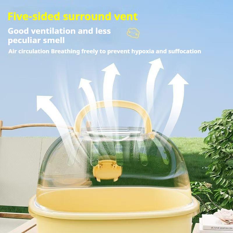 Pet Supplies Hamster Cage Outdoor Cage Transparent Portable Bag