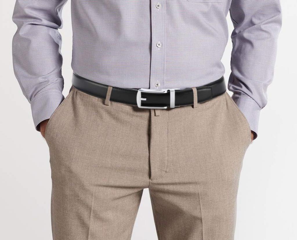 CHAOREN Business Belt Set 3cm Narrow No Comfort Suit Gift Box Included Men's (2-Piece Set), Width, Auto-Lock, Holes, Click, Belt,
