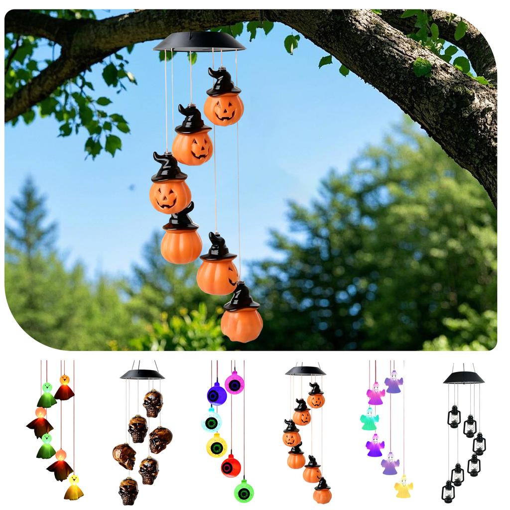 Powered Wind Light, Colorful LED Hanging for Garden Patio Balcony Outdoor Decor